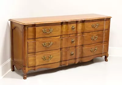 JOHN WIDDICOMB Cherry French Country Serpentine Triple Dresser • $1495