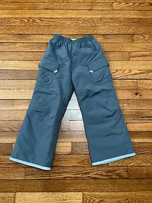 Hanna Andersson Youth Snowpants Size 120 Age 6/7 Unisex Gray • $12.77