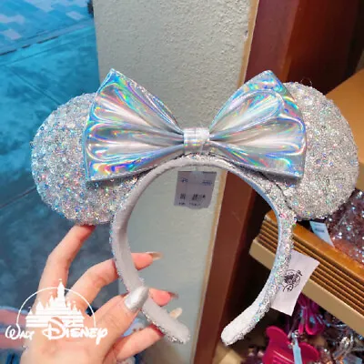 US 2020 Minnie Ears Limited Cinderella Disney Parks Magic Mirror Silver Headband • $16.39