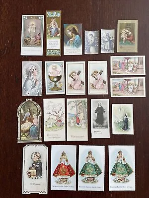 Vintage Catholic Holy Cards Small & Miniature  Jesus Mary Saints Lot Of 21 • $15