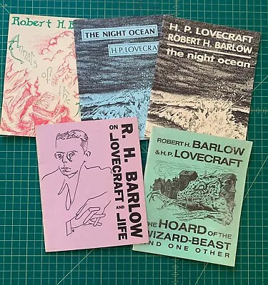 HP Lovecraft Lot Necronomicon Press RH Barlow Booklets Science Fiction Horror • £79.62