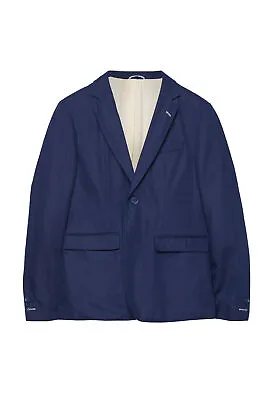 $84.10 • Buy GANT Rugger Men's Persian Blue Cotton Twill Blazer 77027 $495 NWT