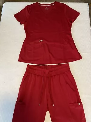 Red Nurse Scrubs ~ Size Women’s Medium ~ Gently Used • $50