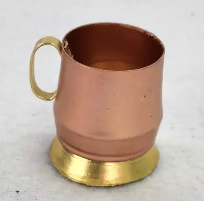 Vintage Metal Copper Color Beer Mug Stein Dollhouse Miniature 1  Tall • $1