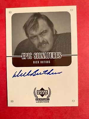 1999 Upper Deck Dick Butkus Epic Signature Card • $150