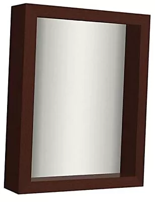  Shadow Box Frame In With Soft Linen Back - Engineered Wood With 8x10 Mahogany • $35.72