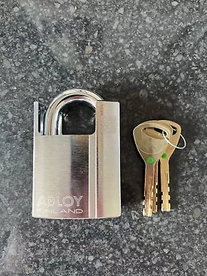 Abloy 342 High Security Padlock. With 3 Keys Rarely Available. New Boxed. • £30