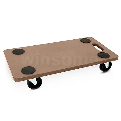 200kg Wooden Hand Dolly Trolley Cart Furniture Moving Platform Heavy Items Mover • £17.35