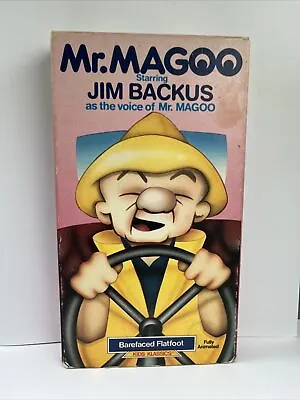 Mr. Magoo Barefaced Flatfoot VHS 1988 Kids Klassics • $7.88