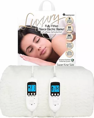 Heated Blanket Electric Mattress Cover Size SuperKing Double Single Dual Control • £69.99