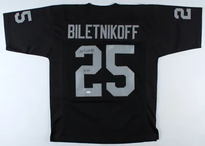 $219.95 • Buy Fred Biletnikoff Signed Oakland Raiders Jersey Inscribed  HOF 88  (JSA Hologram)