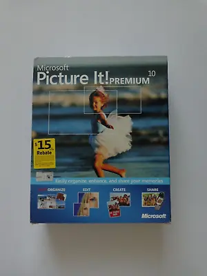 MICROSOFT PICTURE IT! PREMIUM 10 For Windows • $179.99