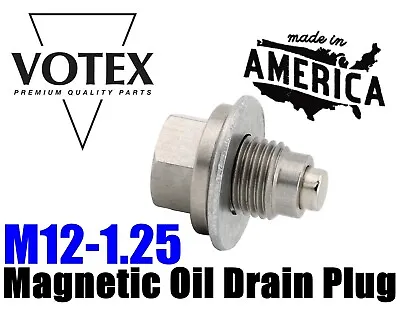 Stainless Steel Oil Drain Plug NEODYMIUM Magnet(M12-1.25) Fits Nissan Pontiac • $24.99