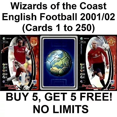 £1 • Buy Wizards Of The Coast England Football Champions 2001-2002 *Please Select Cards*