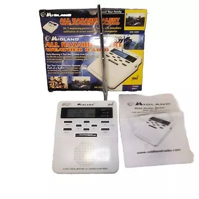 Midland WR-100 All Hazards NOAA Weather Radio AC/DC Tested All Functions Working • $12