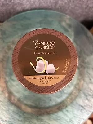 Yankee Candle Pure Radiance Crackling White Sugar & Citrus Zest 22 Oz Candle 2pk • £24.09