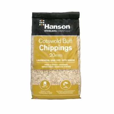 Hanson Cotswold Buff Chippings 20mm • £14.66