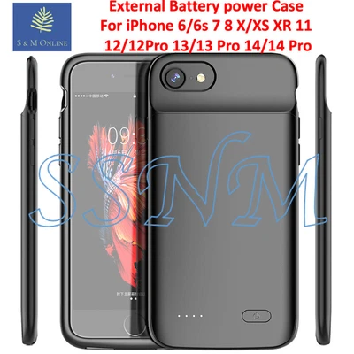 £19.95 • Buy IPhone Slim Battery Case Charger For IPhone 6 6s 7 8 X XS XR 11 12 13 14 Pro
