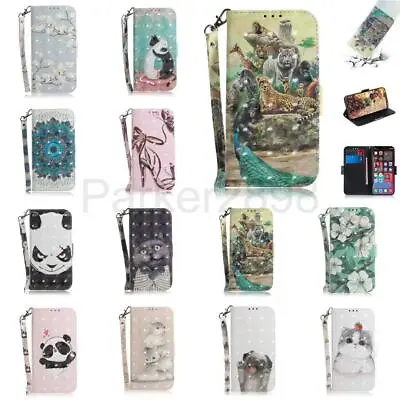 $14.29 • Buy Case For IPhone 14 13 12 11 Pro XR XS MAX 8 7 Plus Leather Wallet Pattern Cover