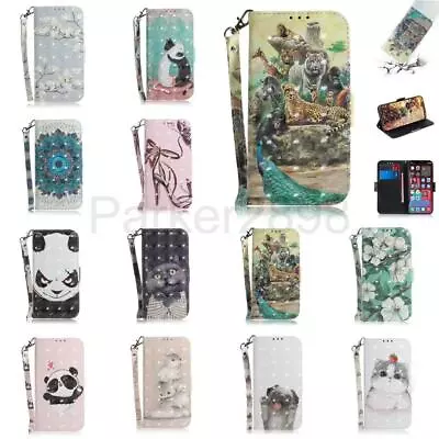 Case For IPhone 14 13 12 11 Pro XR XS MAX 8 7 Plus Leather Wallet Pattern Cover • $14.29