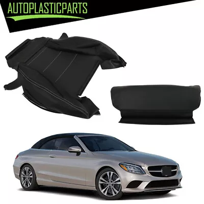 Driver Bottom Leather  Black Seat Cover For Mercedes Benz C300 2015-2021 • $80.16