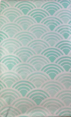 $16.99 • Buy Geometric Arch Vinyl Tablecloths Umbrella Hole W/Zipper Asst Sizes Light Blue