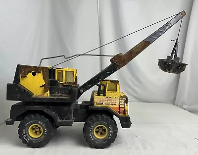 Vintage Tonka Turbo Diesel Clam Bucket Crane Truck Pressed Steel Toy XMB-975 • $9.99