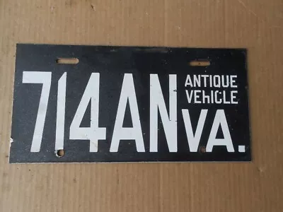 VA Virginia 714AN Antique Vehicle License Plate Single Tag Original • $17.99