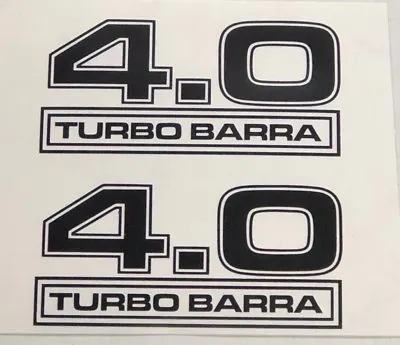 Killer Graffix Turbo Barra 4.0 Xr6 F6 Ford Falcon Decal Badge 1 Pair • $15