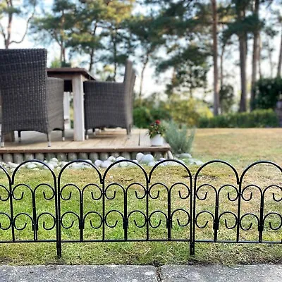 Set Of 15 Steel Garden Lawn Edging Path And Border Fence Panels (45cm X 41cm) • £69.99