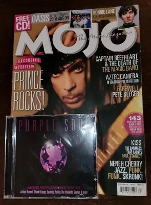 MOJO MAGAZINE 245 April 2014 Prince Paul Stanley Oasis +  Purple Soul  CD Sealed • $24.95