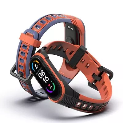 X Shape Silicone Wristband For Xiaomi Mi Band 7/6/5 Wristband Accessories • £4.06