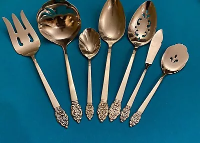 7 SEVEN Oneida VINLAND Serving Pieces Hostess Set Community Stainless Flatware • $27