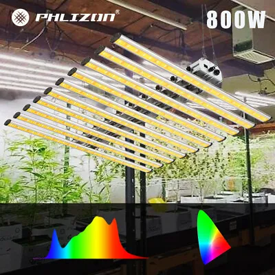 PHLIZON 320W 800W PRO Spider LED Full Spectrum Grow Light For Hydroponics Indoor • $349.26