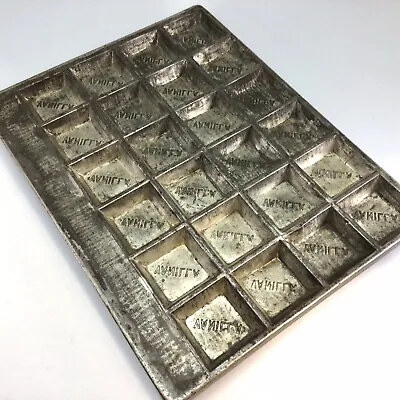 Federal Mould Corp Candy Mold White Chocolate Bar Squares Brooklyn NY Vintage • $54.99