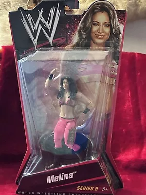 New WWE Mattel Basic 5 Melina Wrestling Figure WWF Female Diva Champion • $75