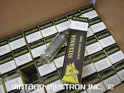$24.90 • Buy NOS 50C5 Vacuum Tubes - SYLVANIA - USA - 1960's ($24.90/ea, F/sealed Case! AA5)