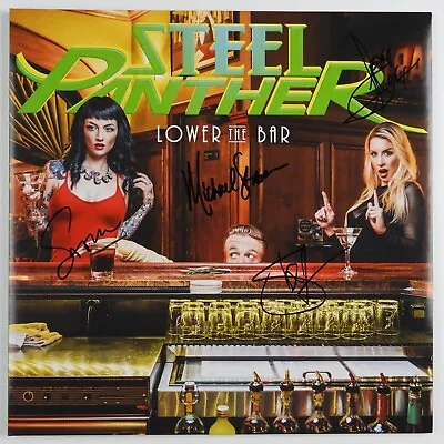 Steel Panther Fully Signed Signed JSA Autograph Album Record Vinyl Lower The Bar • $199.99