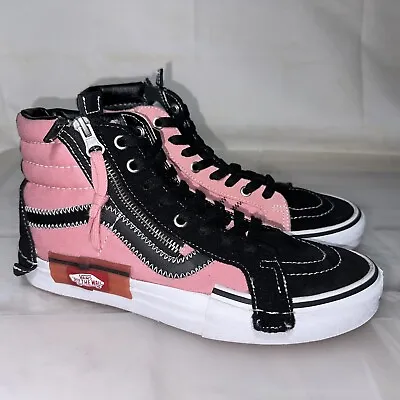 VANS SK8-HI Reissue Old Skool Pink Black Sneakers - Womens 8.5 Or Mens 7 #31026 • $60