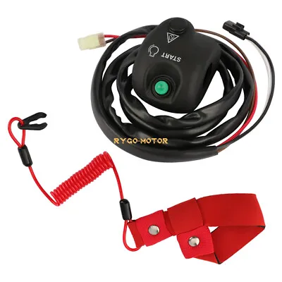 Handlebar Start Stop Switch&Safety Lanyard For Yamaha WaveRunner FK7-68310-07-00 • $74.99