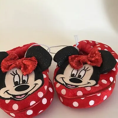 Toddler Girls Minnie Mouse Slippers 7/8 • $8.99