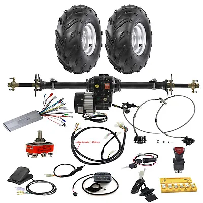 Go Kart Rear Axle Kit 48V 1000W Electric Differential Motor Wheels  • $69.49