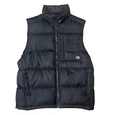 Black Quiksilver Gilet Outdoor Puffer Men’s Size Large Polyester Padded Walking • £14.99