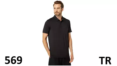 Volcom Men Hazard Performance Short Sleeve Lightweight Golf Polo Pro Black XXL • $28