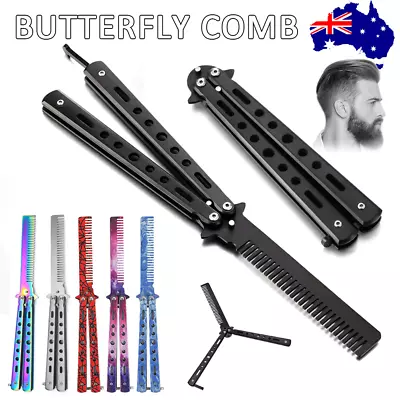 CSGO Rainbow Butterfly Comb Knife Metal Folding Practice Trainer Training Tool • $5.95