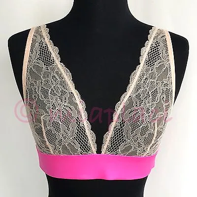 NWT Mimi Holliday Tease Me Silk Blend Triangle Bra #SS16-102 Peach/Pink • $39.99