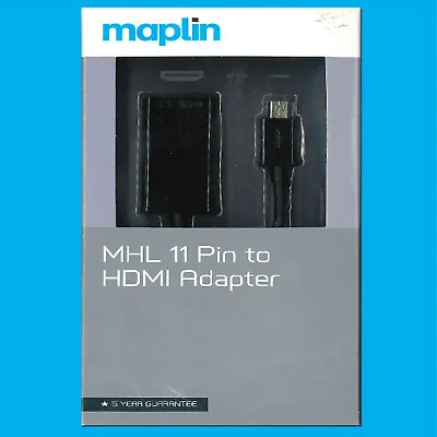 MHL 11 Pin MicroUSB To HDMI Adapter Maplin • £9.99