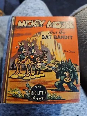 MICKEY MOUSE AND THE BAT BANDIT #1153 G Big Little Books 1935 • $25