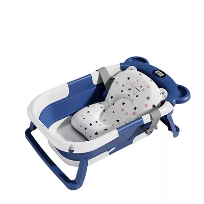 Baby Bath Seat Support Mat Foldable Tub Shower Bathtub Pillow Cushion Pad New • £29.99