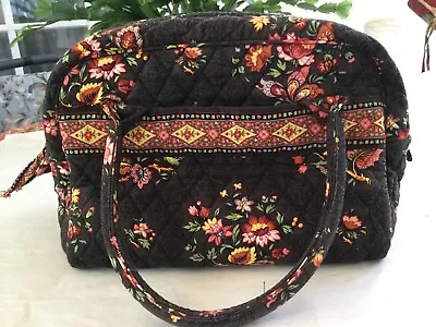 Vera Bradley Retired Pattern Chocolat Toastie Double Handled Bag & Made In U.s.a • $14.99